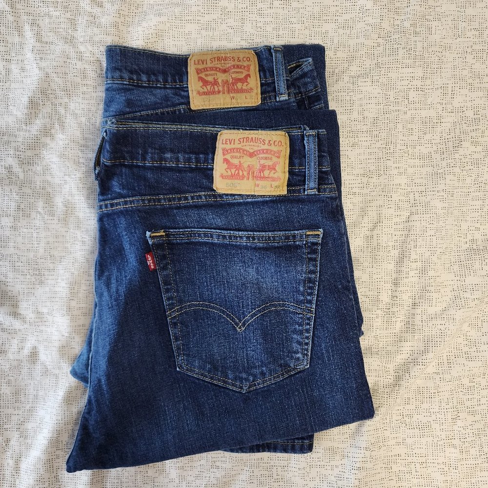 Levi's 505 Jeans 36x32 Lot of 2 pairs